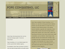 Tablet Screenshot of karenpopeconsulting.com
